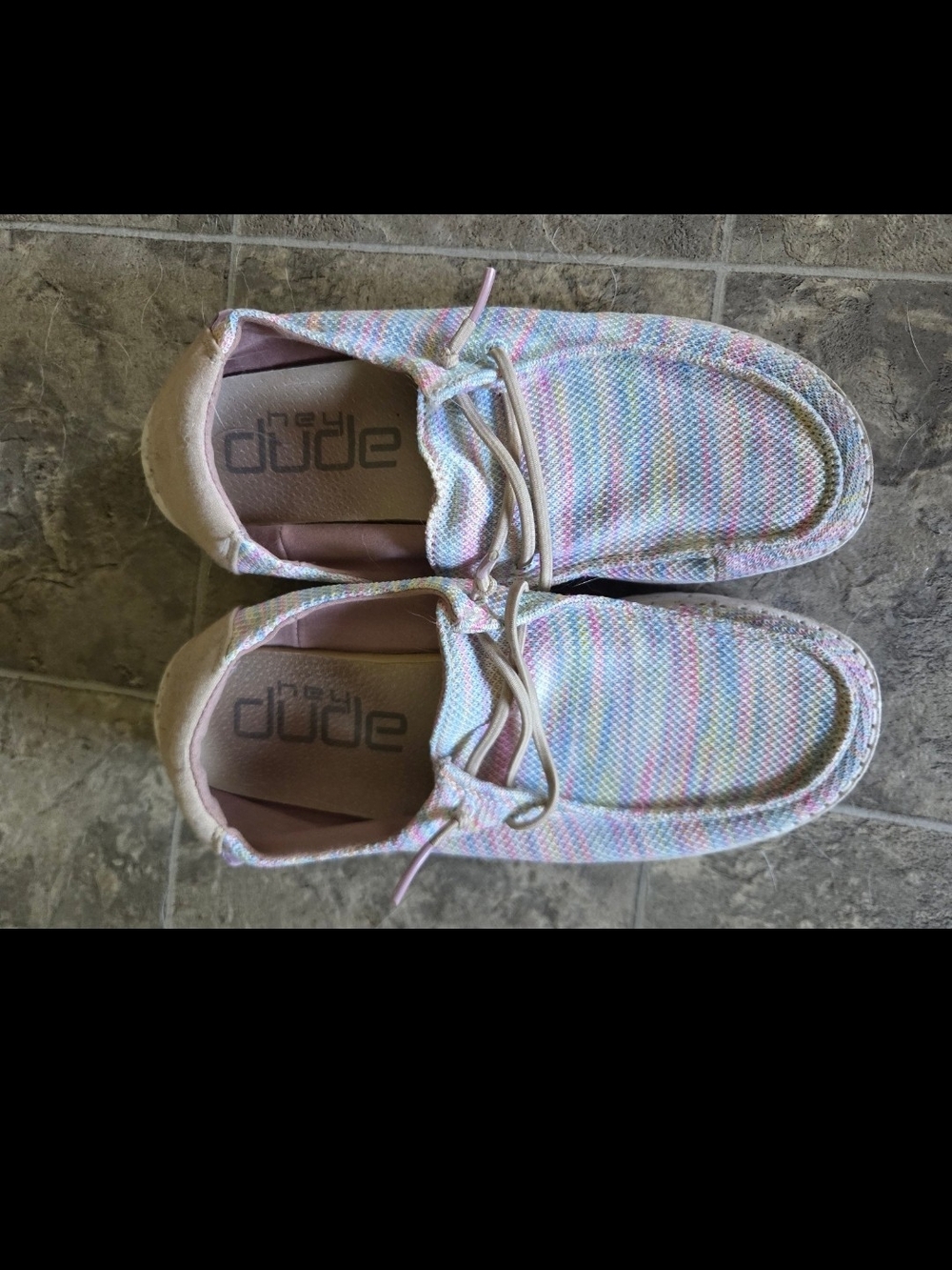 Hey Dude Women's 8 Multicolor Woven Slip-On Shoes